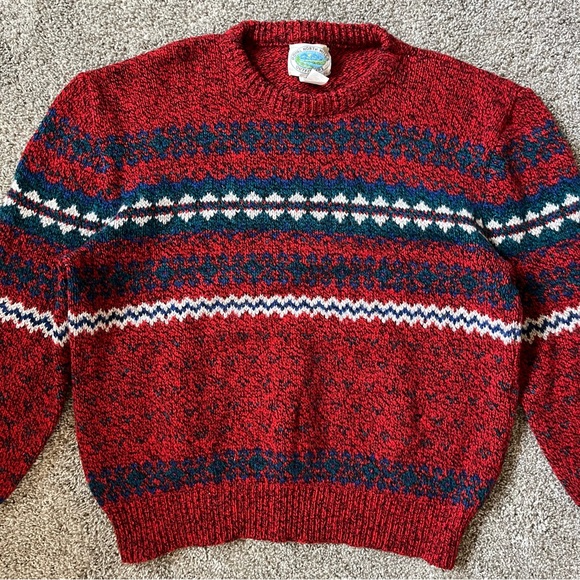 Vintage Royal North Mills Outfitters Wool Knit Sweater Size Large - Picture 2 of 6